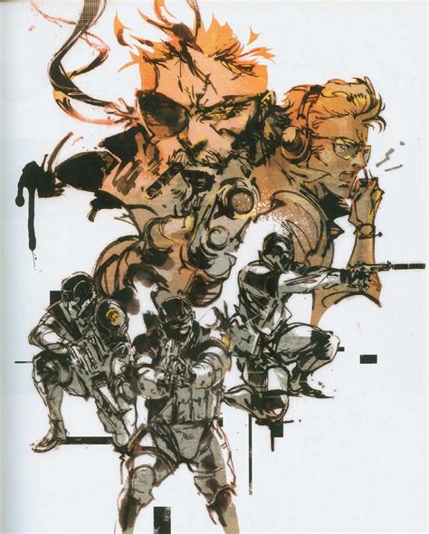 metal gear solid 2 box 1|yoji shinkawa metal gear art.